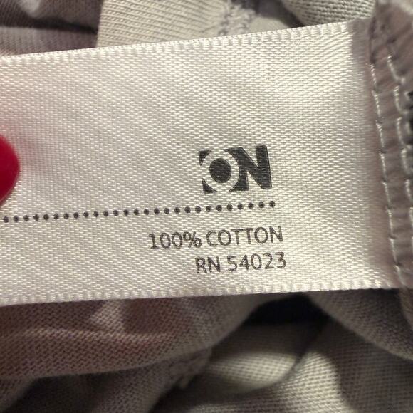 Old Navy Smocked Strapless Maxi Dress Gray Floral Boho XS Summer Vacation Cotton - Picture 6 of 7